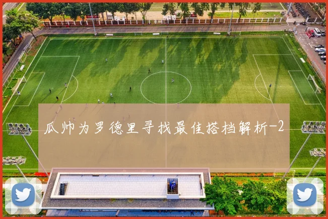 瓜帅为罗德里寻找最佳搭档解析